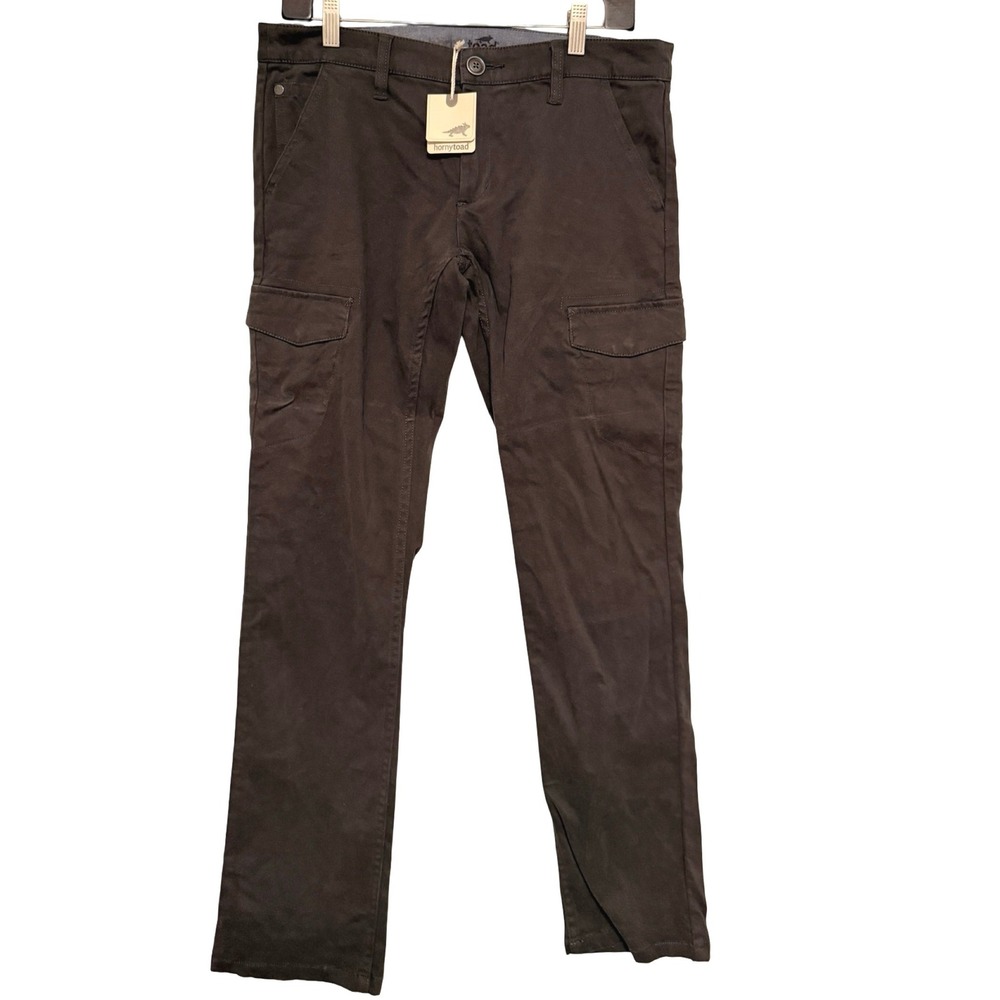 NWT Horny Toad Dovetail Pants 8 Charcoal Cotton Spandex Twill Gorpcore Cargo